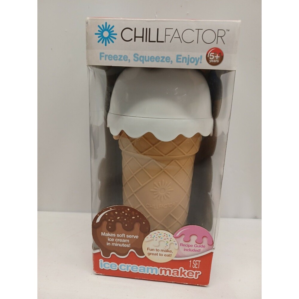 Chill Factor Ice Cream Maker Squeezy Cone Freeze squeeze Enjoy
